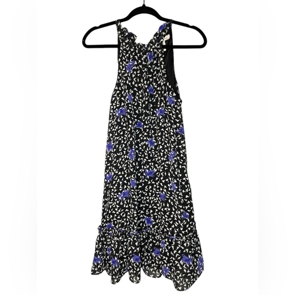 BCBGeneration Women's Relaxed Halter Neck Tie Chiffon Mini Dress New Small - Picture 2 of 12